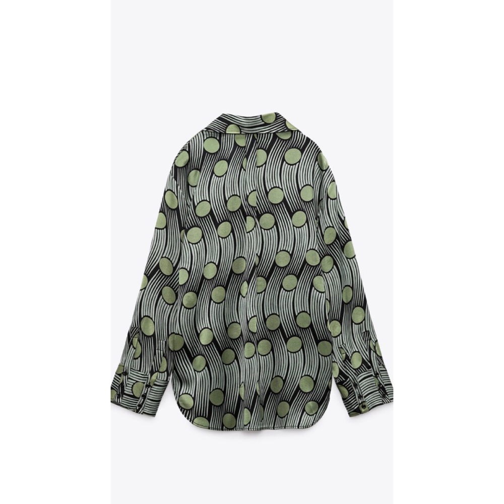Zara Flowy Printed Blouse. NWT - Picture 2 of 7